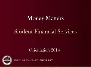 Money Matters Student Financial Services