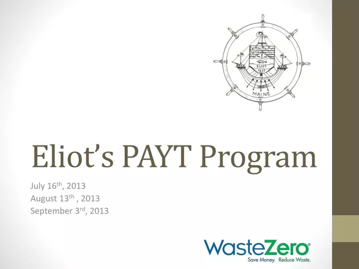 eliot s payt program