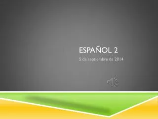 espa ol 2