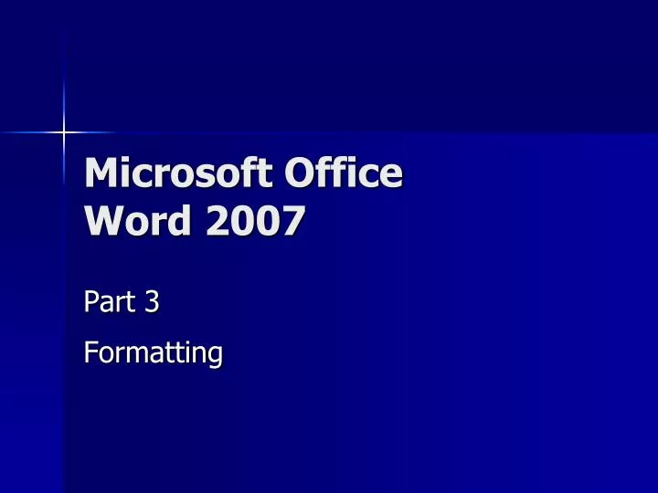 microsoft office word 2007