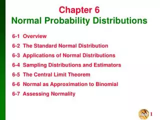 Chapter 6 Normal Probability Distributions