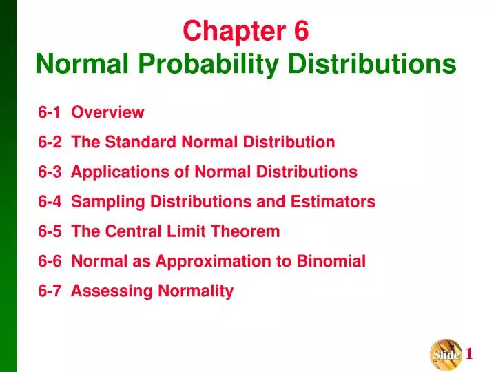 chapter 6 normal probability distributions