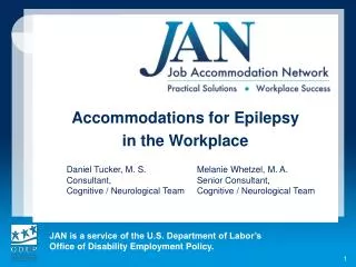 Accommodations for Epilepsy in the Workplace
