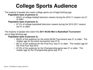 College Sports Audience