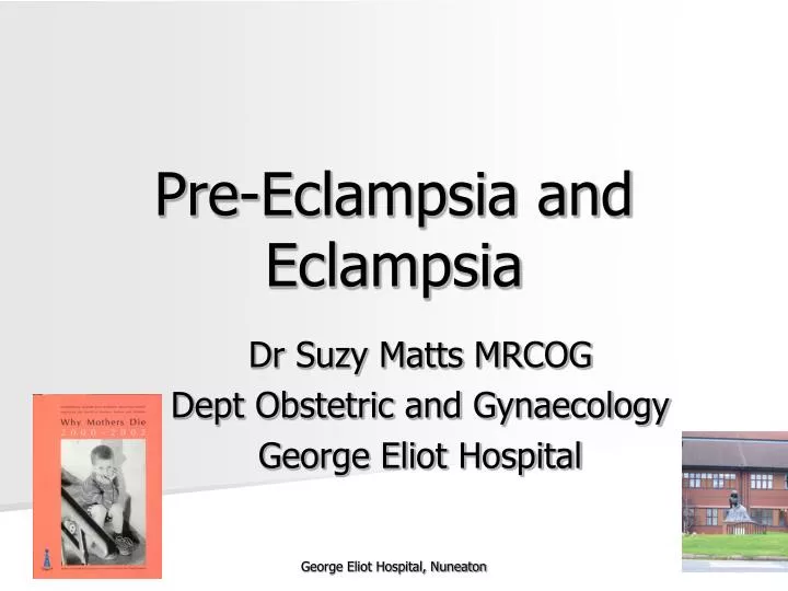 pre eclampsia and eclampsia