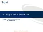 Scaling and Performance