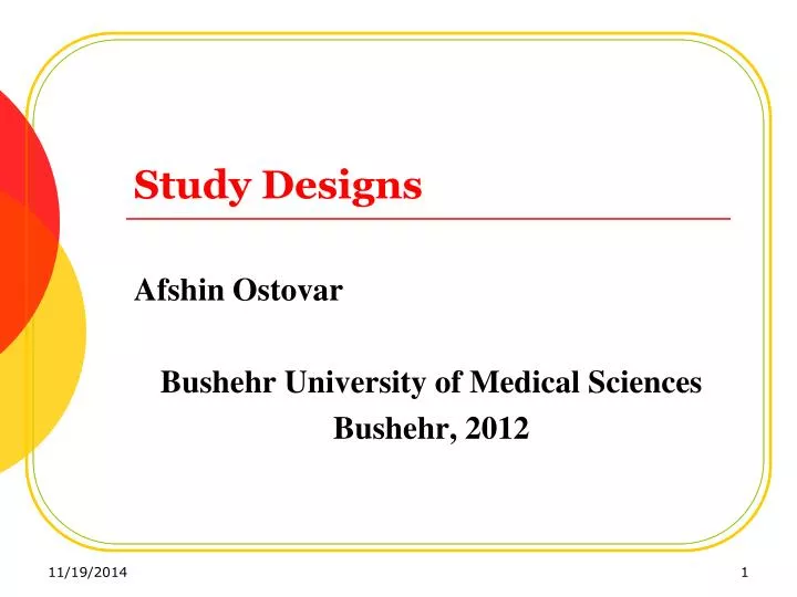 study designs