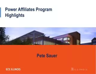 Power Affiliates Program Highlights