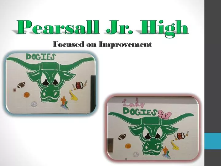pearsall jr high focused on improvement