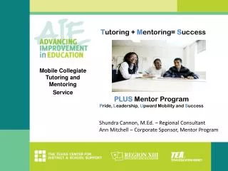 Mobile Collegiate Tutoring and Mentoring Service