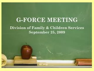 G-FORCE MEETING
