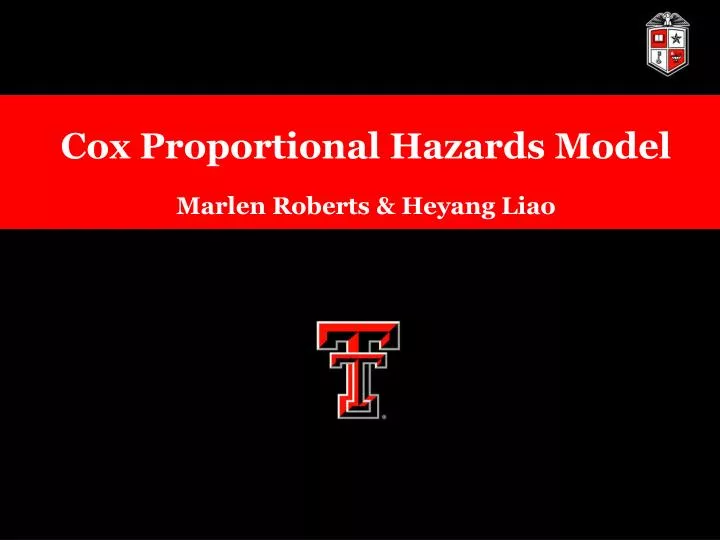 cox proportional hazards model marlen roberts heyang liao