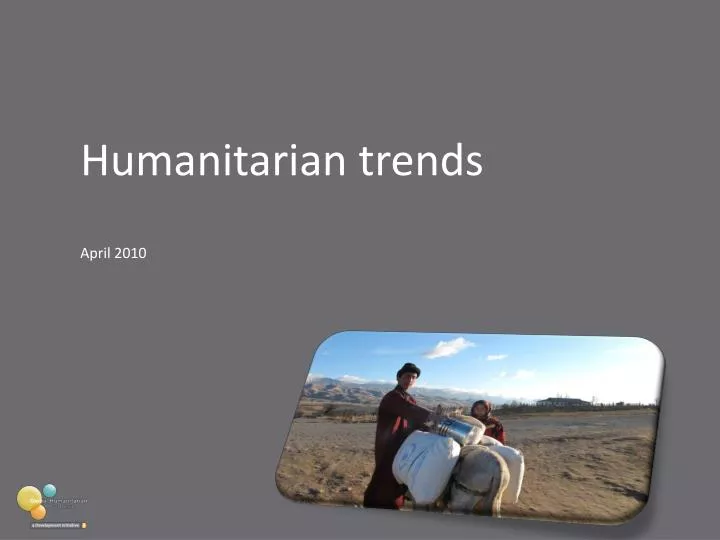humanitarian trends