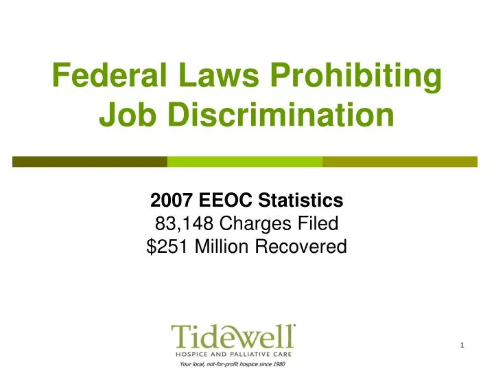 federal laws prohibiting job discrimination