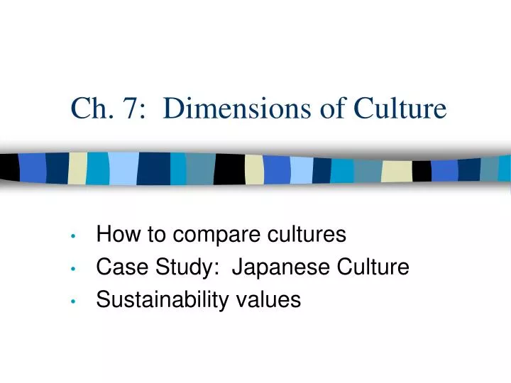 ch 7 dimensions of culture