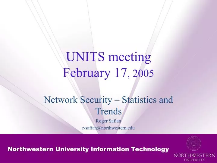 units meeting february 17 2005