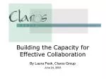 Building Capacity for Effective Collaboration: Strategies for Successful Teamwork - slide 1