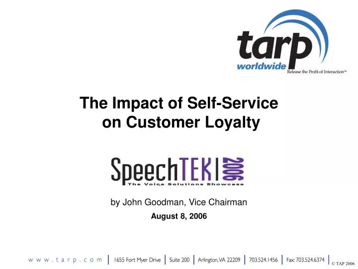the impact of self service on customer loyalty