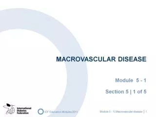 MACROVASCULAR DISEASE