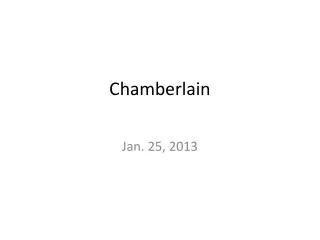 Chamberlain