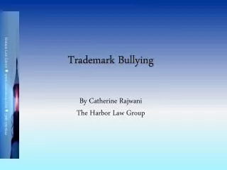 Trademark Bullying
