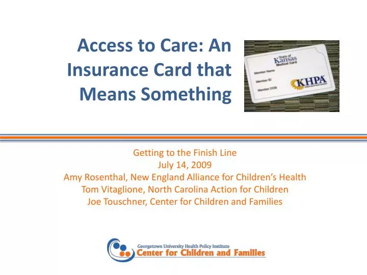 access to care an insurance card that means something