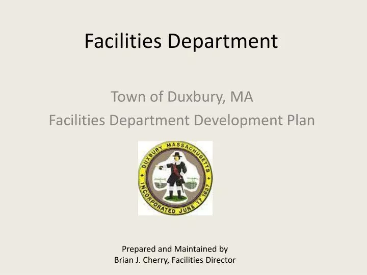 facilities department