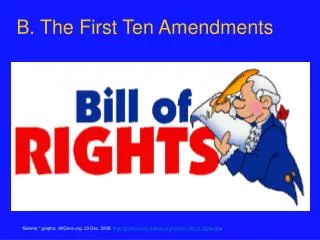 B. The First Ten Amendments