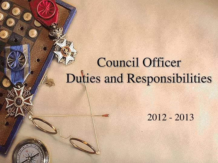 council officer duties and responsibilities