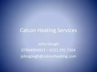 Calcon Heating Services