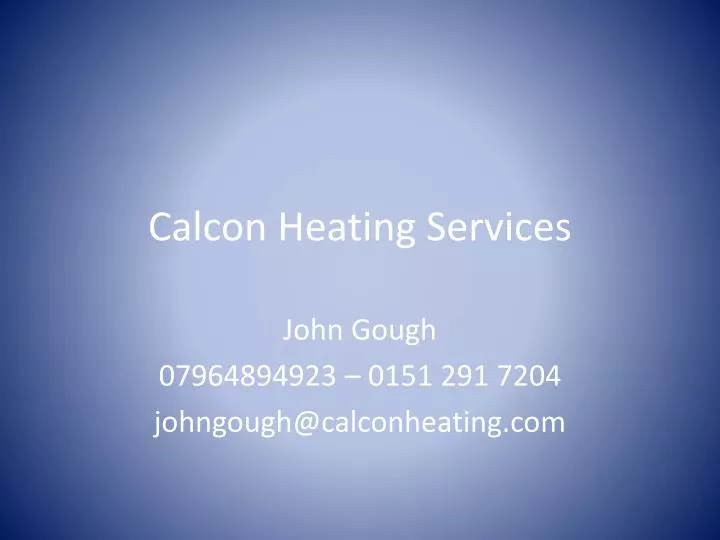 calcon heating services