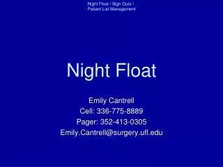 Night Float