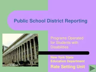Public School District Reporting