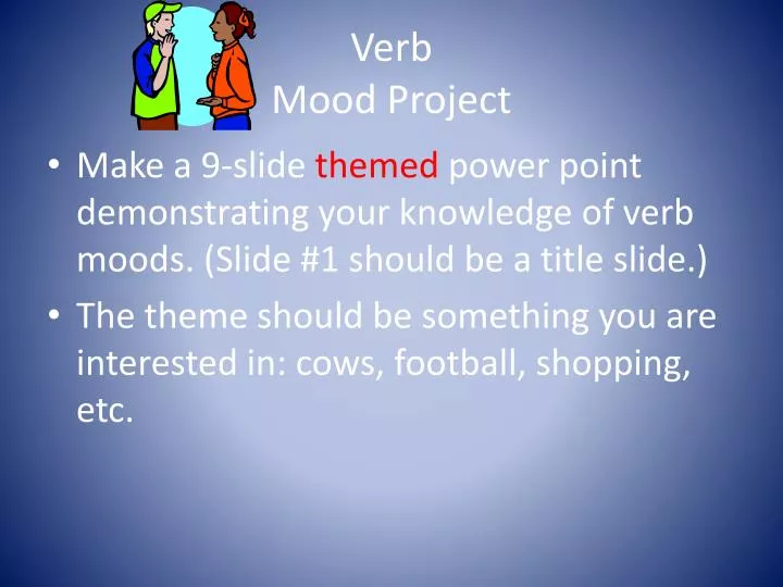 verb mood project