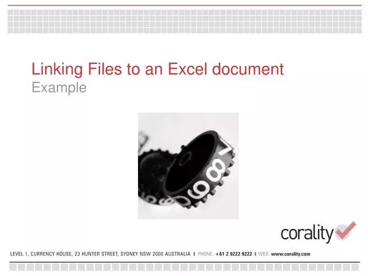 linking files to an excel document example