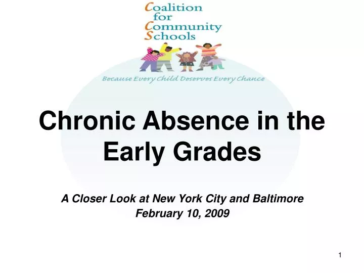 chronic absence in the early grades