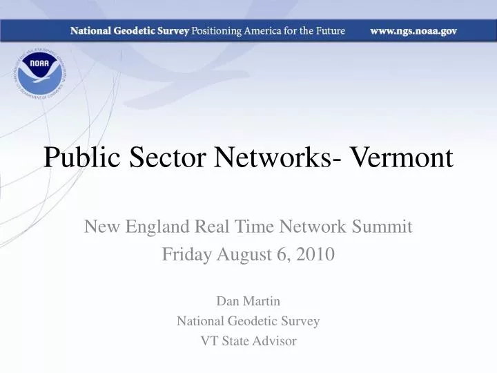 public sector networks vermont