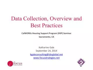 Data Collection, Overview and Best Practices