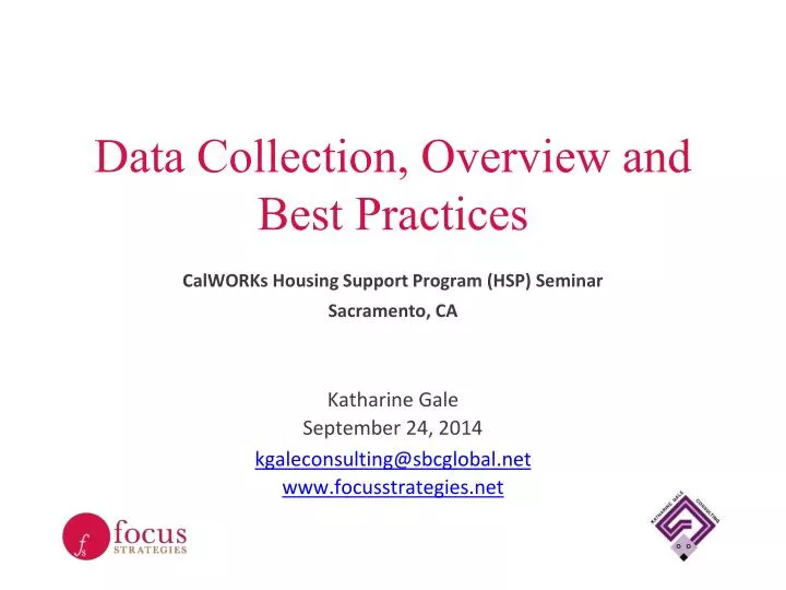 data collection overview and best practices