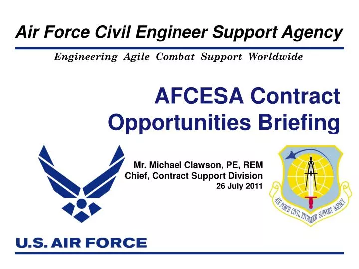 afcesa contract opportunities briefing