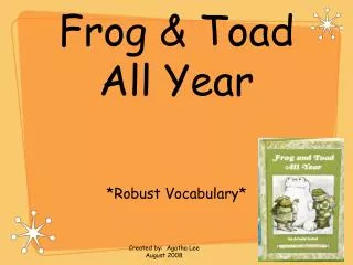 Frog &amp; Toad All Year