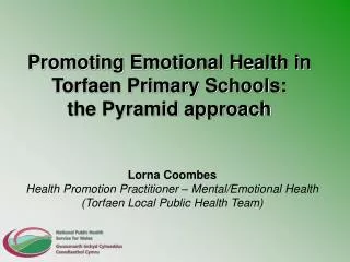 Promoting Emotional Health in Torfaen Primary Schools: the Pyramid approach