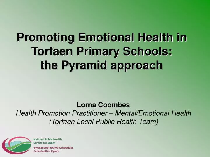 promoting emotional health in torfaen primary schools the pyramid approach