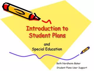 Introduction to Student Plans