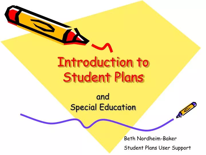 introduction to student plans