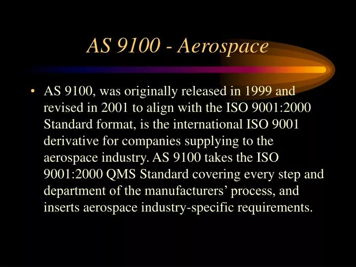 as 9100 aerospace
