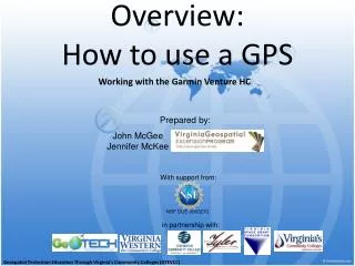Overview: How to use a GPS