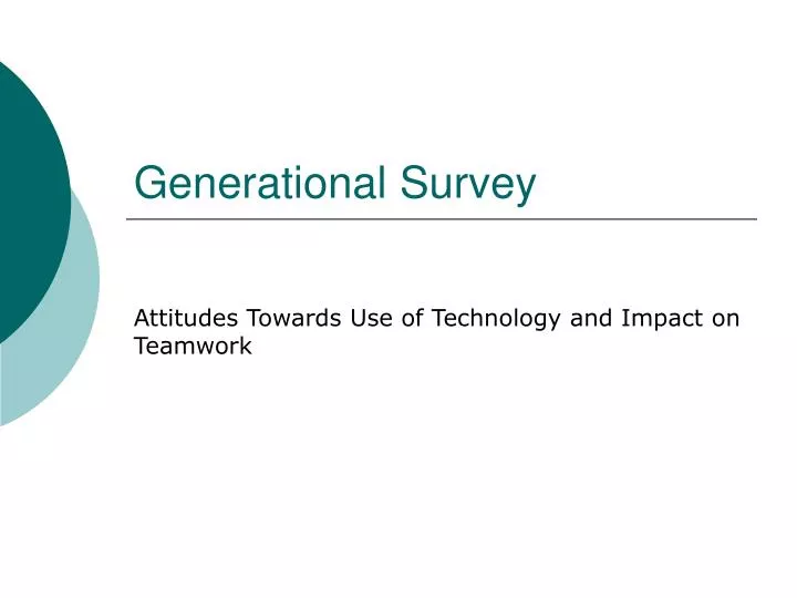 generational survey