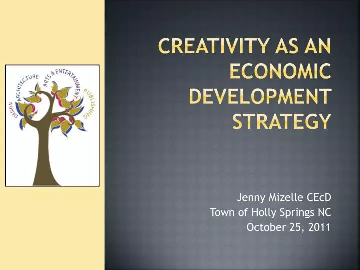 creativity as an economic development strategy