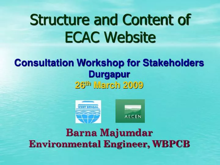 structure and content of ecac website